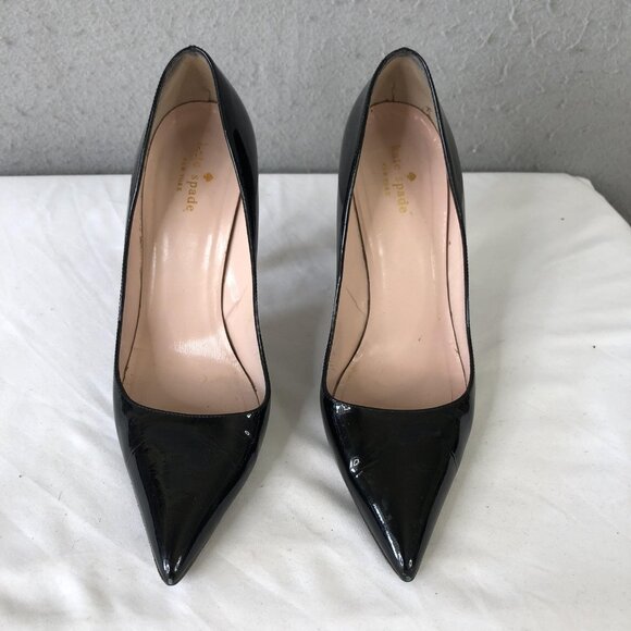 Kate Spade Shoes Womens Size 10 Patent Leather Stiletto Pumps Made in Italy - Picture 2 of 16